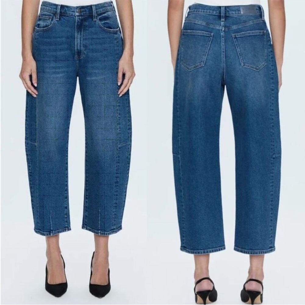 Pistola | Eli High Rise Barrel Arched Leg Jeans Augustus Wash | Size 27